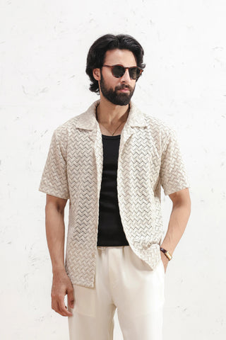 Crochet Knit Shirt