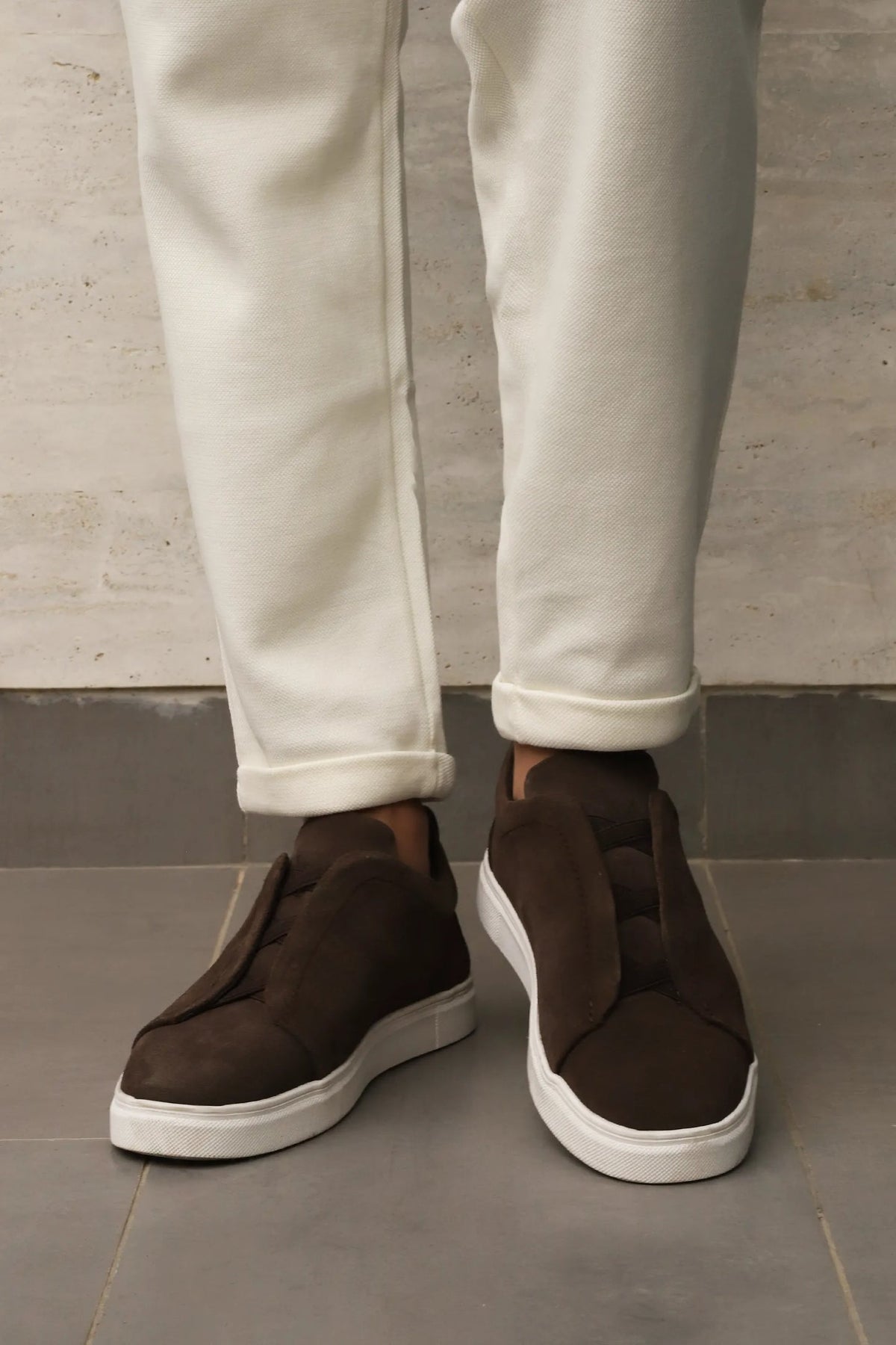 Suede Slip-On Sneakers