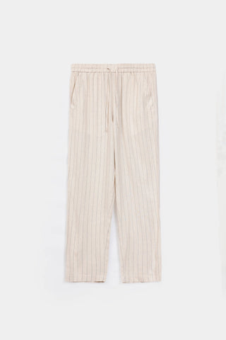 Pinstripe Linen Trousers