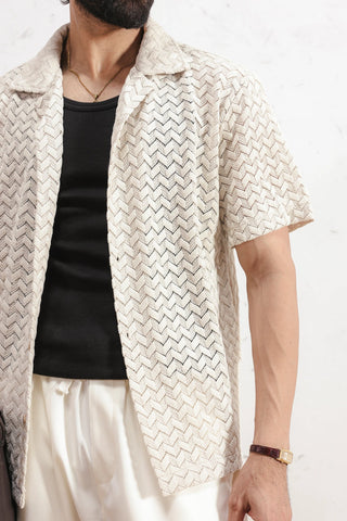 Crochet Knit Shirt