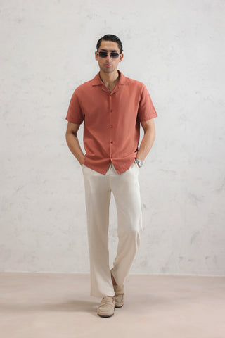 Resort Collar Linen Shirt