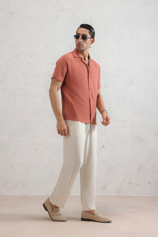 Resort Collar Linen Shirt