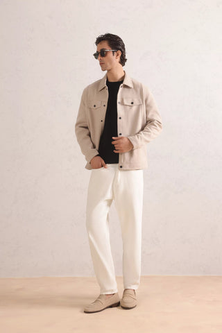 Suede Collar Jacket