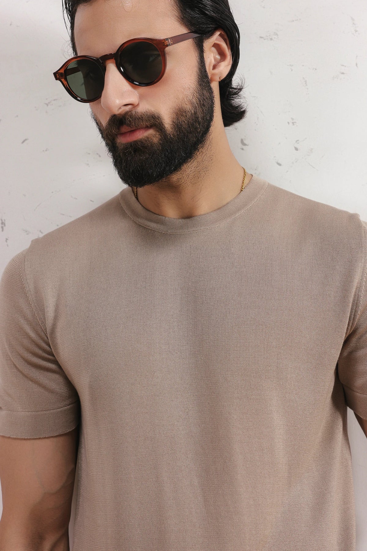 Lyocell Knit T-Shirt