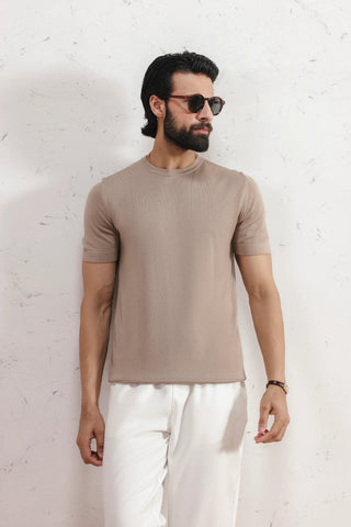 Lyocell Knit T-Shirt