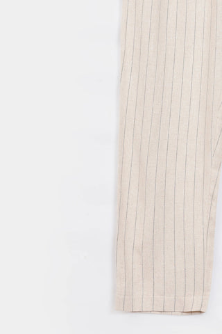 Pinstripe Linen Trousers