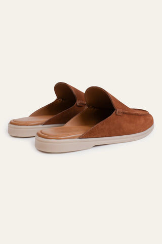 Suede Leather Mules