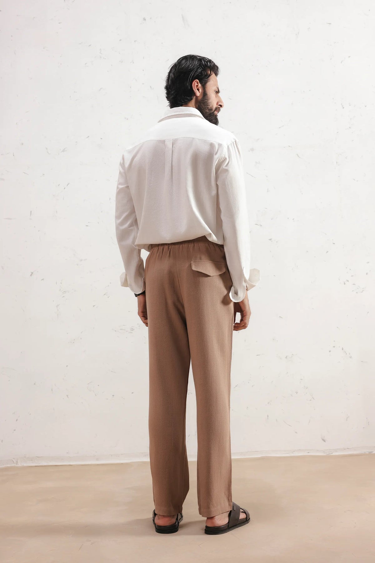 Straight Linen Trousers