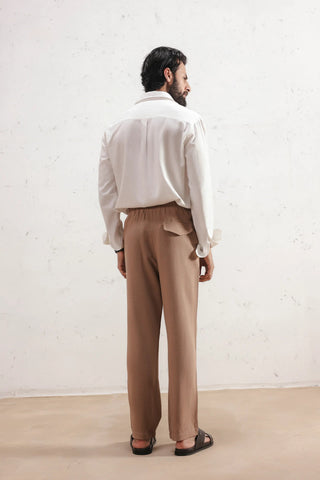 Straight Linen Trousers
