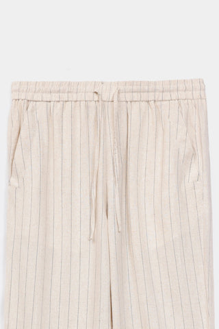 Pinstripe Linen Trousers