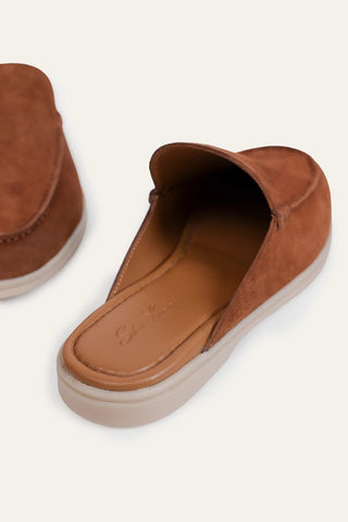 Suede Leather Mules