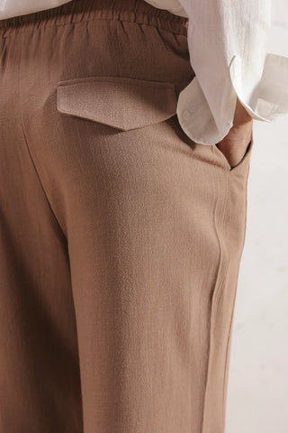 Straight Linen Trousers