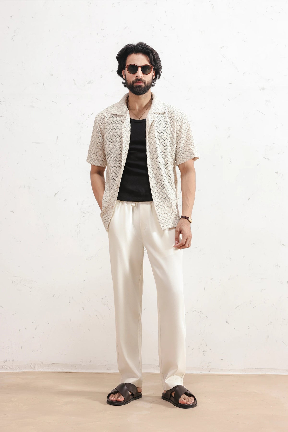 Crochet Knit Shirt