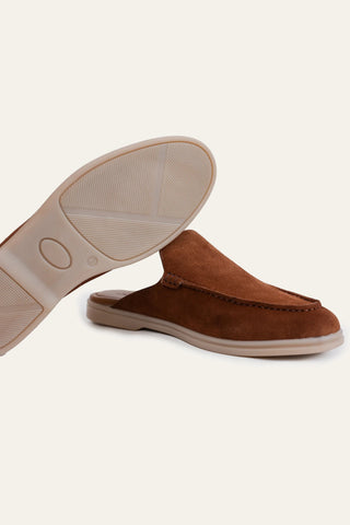 Suede Leather Mules