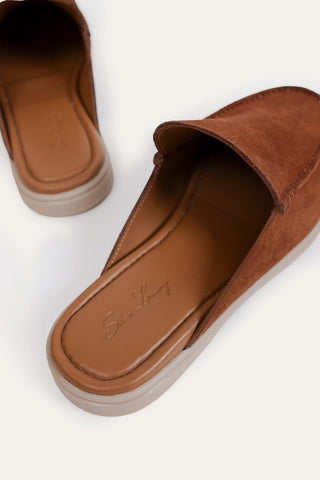 Suede Leather Mules