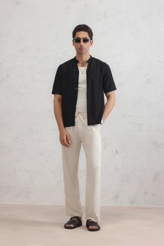 Noir Pinstripe Shirt
